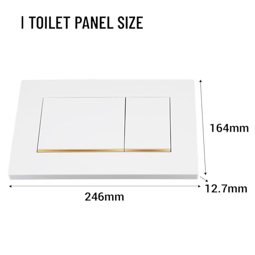 Placa de descarga doble compatible con Geberit Sigma para inodoros suspendidos 4