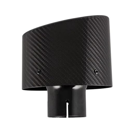 Tuyau d'échappement carbone 63mm et embout de silencieux arrière voiture en inox noir