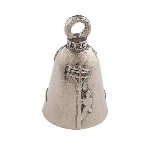 Image of Guardian Bell Good Luck Bell w /Keyring & Black Velvet Bag | Motorcycle Bell | Lead-Free Pewter | Made in USA