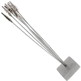 Operitacx Portafotos para Sujetar Notas de Resina 8 Clips Flexibles en Forma de Árbol Base Cuadrada Plateada Adecuado para Escritorio y Hogar