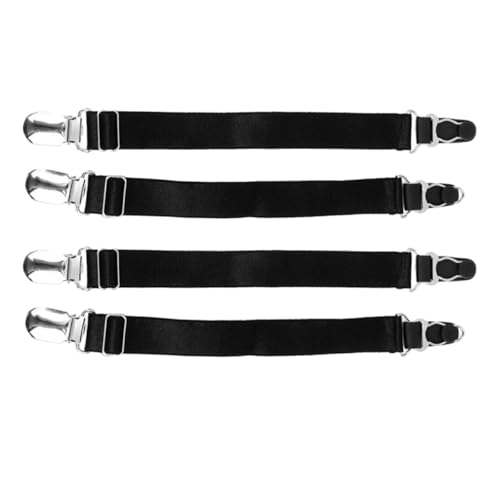 La Mejor Recopilación de Medias de liga para Mujer Top 5. 49 MALUGOGO Pinzas para Ligas de Medias Ajustables de Metal Negro, 2 Pares, Clips de Agarre Resistente para Ligueros de Mujer, Ideales para Organizar y Sujetar Medias Hogar