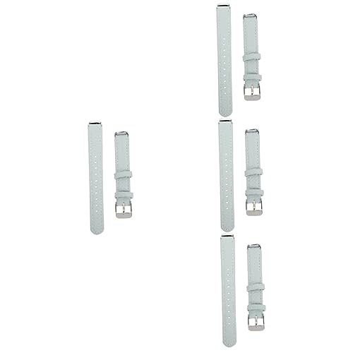 Bracelet de remplacement cuir avec boucle - Lot de 4 accessoires pour personnaliser votre montre