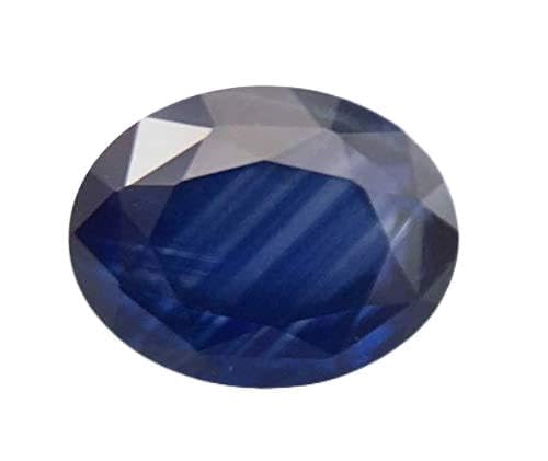 Bleu saphir naturel de 4,25 Ratti avec une pierre de Ceylan Neelam