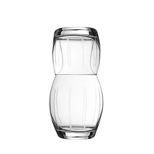 Fifth Avenue Crystal 229815-L2GB Medallion lines Bedside Water Carafe With Tumbler – Elegant