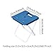 Menolana Foldable Stool Train Seating Stool Bench Space Saving Fashion Portable Seat Fishing Chair for Picnic Bathroom Home Use Hiking, Blue