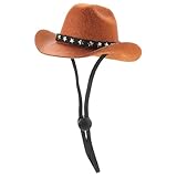 HOMSFOU Dekorative Haustierhüte Cowboy Stil Hundehut für Fernsehübertragungen und Silvesterpartys aus Strapazierfähigem Material für Kleine Hunde und Welpen