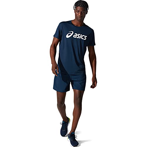 ASICS T- Shirt à Manches Courtes pour Homme Core Bleu Marine