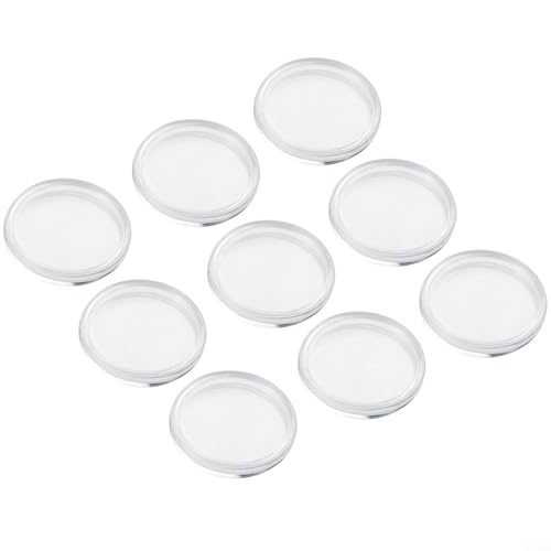 100 cajas para monedas de plástico transparentes miniatura 1