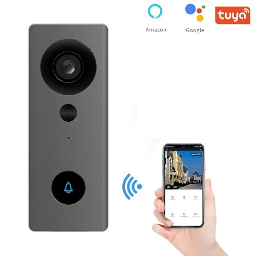 Sonnette caméra filaire DrPhone LM6-A connectée avec carillon intérieur noir
