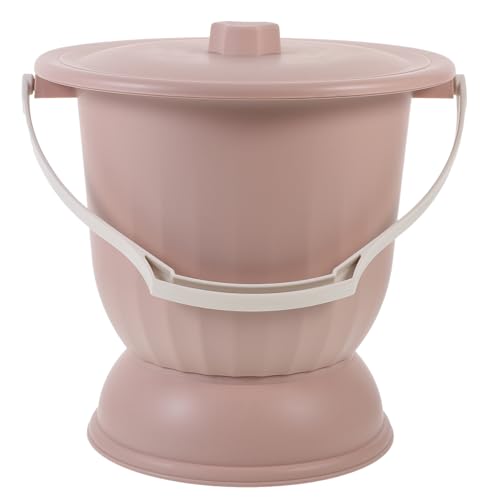 SOLUSTRE Urine Pail for Bedpan Urinal Portable Plastic Odor- Lid Easy to Carry Home Travel Use