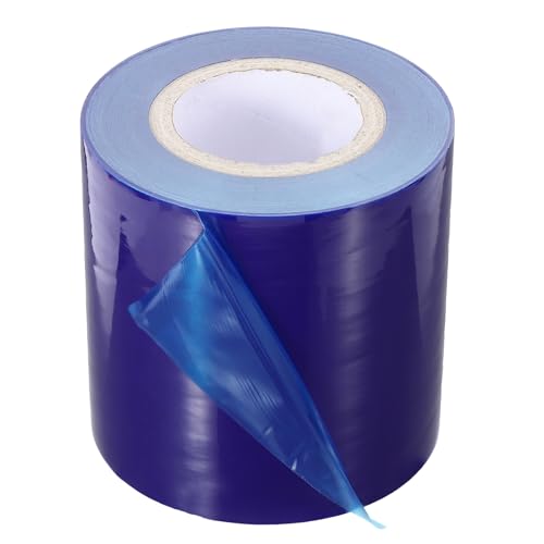 Image of PATIKIL Removable Protective Film Tape, 6 Inch x 656 ft PE Surface Protective Scratch Film Tape Roll for Furniture Electrical Appliances Plastic Hardware Medium Stickiness Blue
