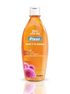 Pixur Marble & Tile Shampoo Orange: 600 ML/Floor Cleaner/Liquid / 0% Hcl Acid/Safe on all type floor/Eco Friendly