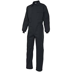 Uniformes Para Talleres Mecanicos VELILLA P214052 Mono Modelo Italiano, Color Negro, Talla 52