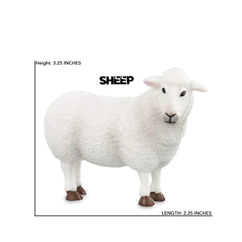 Terra Bauernhoftiere Figuren – Pferd, Schaf, Bulle – Realistische Tierfiguren Set, Kinder Bauernhof Spielzeug für… – Bild 6