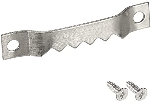 XYWHPGV - Ganchos para cuadros de 1 3/5 pulgadas con tornillos para colgar marco, 10 unidades (plateado) (daabd 2c891 582f8 04f6f fe1ee f170e