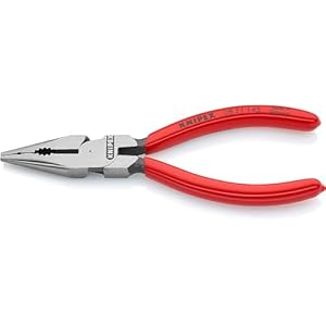 knipex pince universelle multifonctions noire atramentisée, gainées en plastique 145 mm 08 21 145