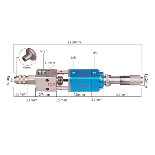 Vanne de distribution de colle pneumatique MY-2121Q micrométrique