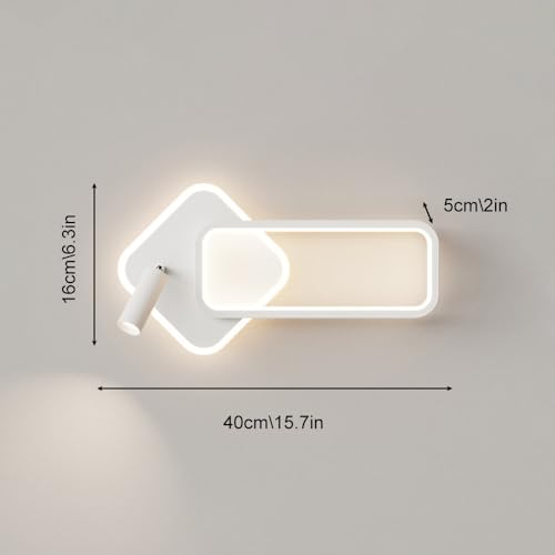 Foco de pared ajustable para evitar la fatiga ocular con aplique moderno LED 7