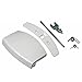 Poignée de porte d'origine - Hublot - Kit complet avec nez de fermeture - Blanc - Pour machine à laver Electrolux AEG 405508700