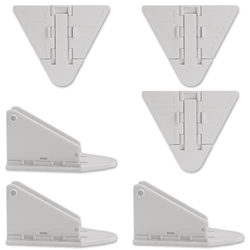 窓安全ロック(白/6個セット/ABS)ドアレバーロック 窓補助錠 引き戸ロック ガラス窓ストッパー 地震窓錠 ペット脱出防止 子供 長老 安全対策 転落防護 指はさみ防止 簡単インストール 環境保護 小さい 持ち運びが容易
