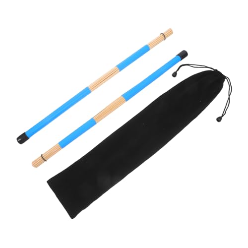 Baquetas de percusión de madera Totority 1 par, profesional, multi-varilla, para jazz y folk, accesorios para práctica