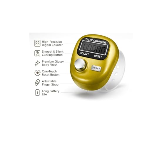 Image of EDNITA Tally Counter for Chanting Mantra | Counter mala jaap | naam jap Counter | jaap Counter | Random Color | japa Counter (Pack of-5)