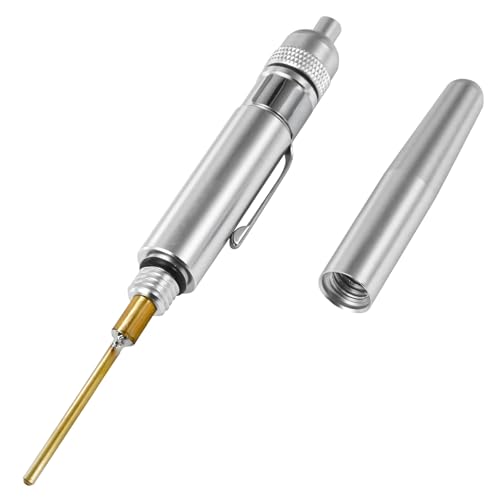 Er, Portable Aluminum Precision Oil Applicator With Solid Needle & Pocket Clip, Lightweight Oiling Pinpoint Pen For Machine Maintenance, Car Accessories