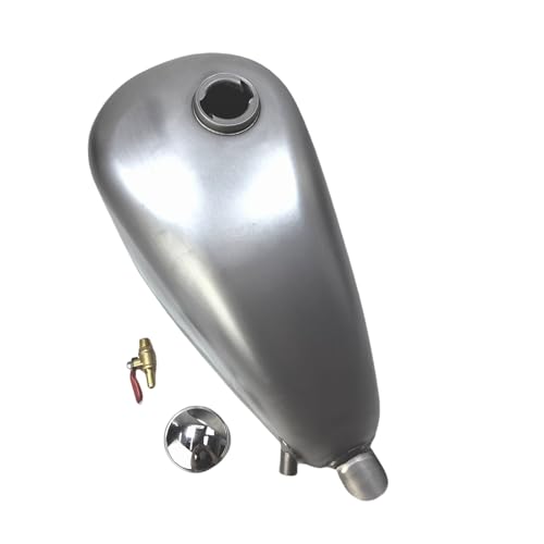 Réservoir carburant moto résistant aux fuites avec bouchon étanche argent 7 L