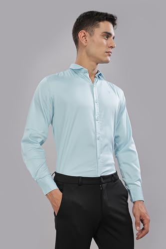 Image of Men's Cotton Lycra Slim Fit Shirt with Full Sleeves