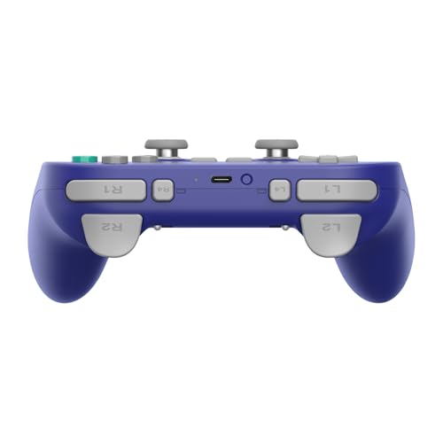 undefined 8BitDo Pro 3 BluetoothコントローラーSwitch/Switch 2用-TMRジョイスティック、交換可能なABXYボタン、プロ仕様のバックボタン、充電ドック、ホールエフェクトトリガー、Windows、Apple、SteamOS、Androidに対応(Purple) の商品画像 2
