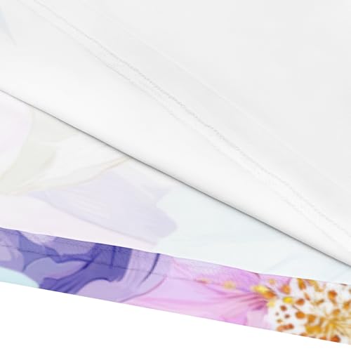 Image of SUZONANA Plus Size Dresses for Women Floral Print Maxi Dress Flowy 3 /4 Sleeve with Belt
