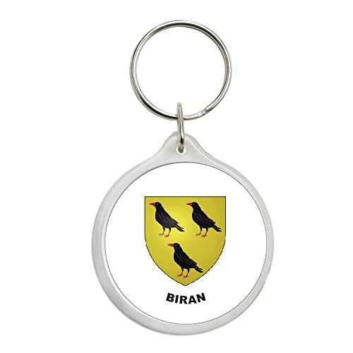 ROUND KEYCHAIN. HERALDIC SHIELD BIRAN GERS FRANCE