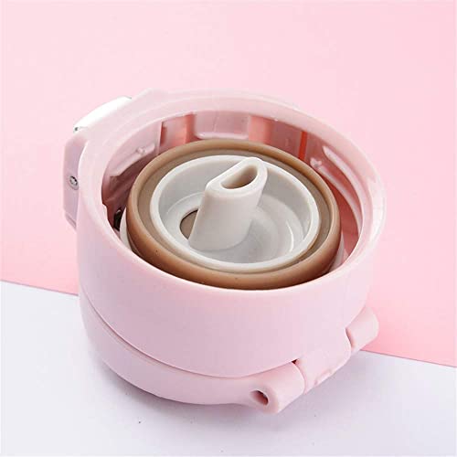 JEONSWOD Taza de agua portátil, aislamiento definitivo, doble acero inoxidable termo moda flamingo rebote cubierta… - Imagen 3