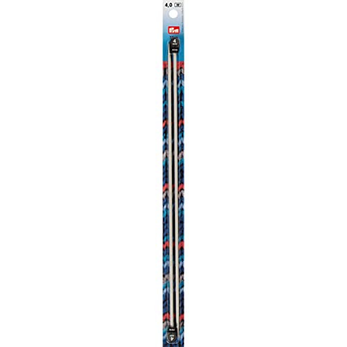 Prym Ferri da Maglia in Alluminio, 35 cm, 4,00 mm, Grigio Giacche, 4 mm