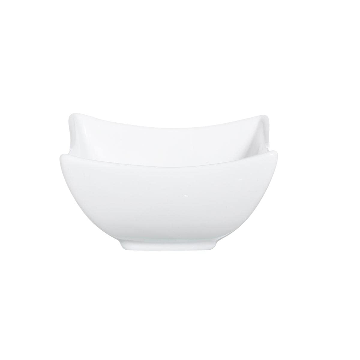 MES VERRINES Coupe carrée en porcelaine blanche 10 cl - 6 pièces