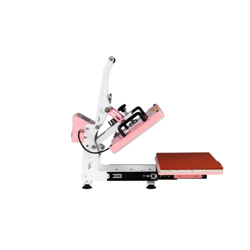 Prensa térmica semiautomática con base deslizante y control digital miniatura 2