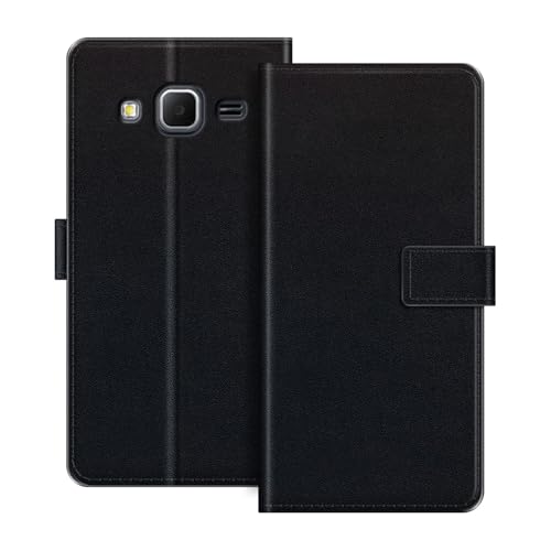 ESACMOT Étui Portefeuille en Cuir Compatible avec Samsung Galaxy Core Prime Coque à Rabat avec Porte-Cartes et Support, Fermeture Magnétique, Étui Folio Antichoc...