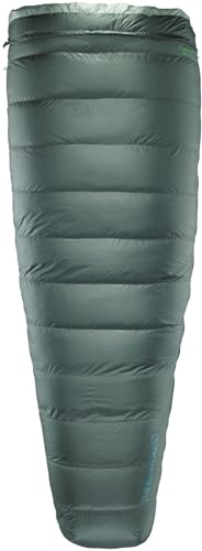 Therm-a-Rest Ohm 20F/-6C Ultralight Down Camping Sleeping Bag, Long, Balsam
