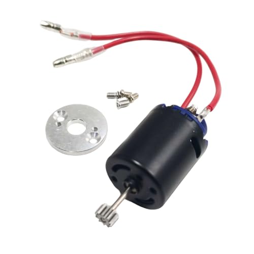 perfeclan Moteur de Voiture Télécommandé à Balais, Pièces de Rechange pour Véhicule Télécommandé, 20 000 Tr/min, Puissant, pour Modification 1:12 MN168 MN78 MN9, Style B