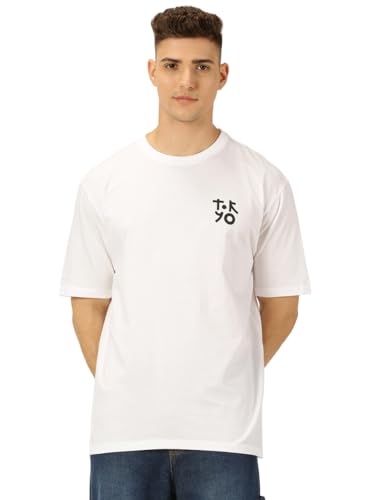 Image of Thomas Scott Men's | Graphic | Half Sleeve | Oversized Fit | Cotton Blend | Crew Collar | Casual Tshirt