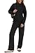 WIHOLL Two Piece Sets for Women Lounge Sets Fall Clothes Travel Airport Outfits Business Casual Matching Sets Women Clothing 2026 Fashion High Neck Winter Spring Vacation Wide Leg Pants Sets Black S