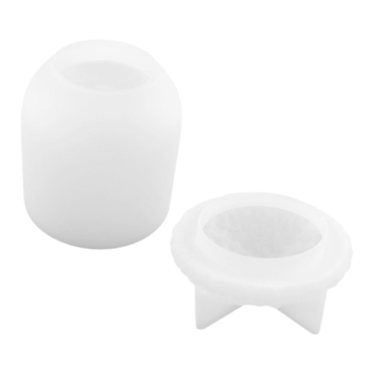 Lurrose 3 Pièces Accessoire Bricolage Decoration Stockage Pots décor Moule Bougie Moule à panettone Moule en Silicone pour bonbonnière moules de fête en Silicone Gel de silice