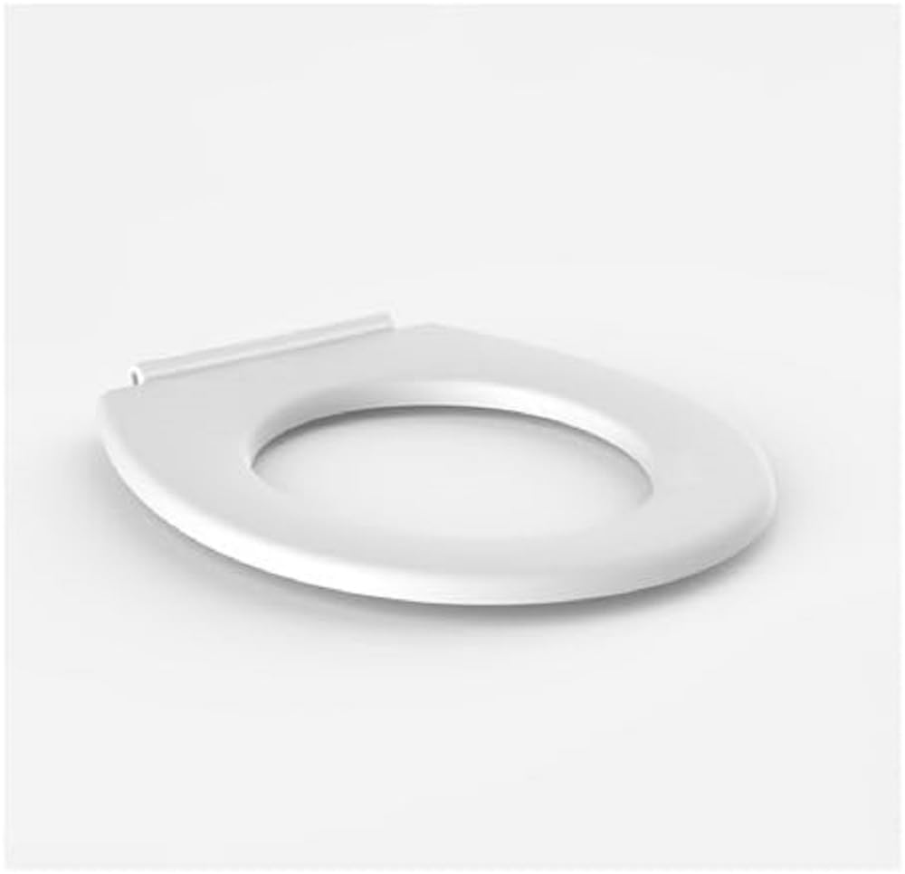 Sanit Sedile per WC con cerniere in acciaio al nichel cromato, senza coperchio, 1 pezzo, bianco, 56.022.01..0000