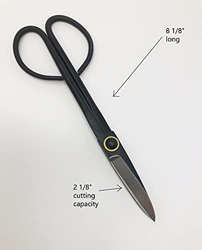 U-Nitt 4-Pc Bonsai Tool Set/House Plant Shears Black Carbon Steel: Concave Cutter; Knob Cutter; Wire Cutter; Basic Shears: In A Leather Case #TOP4