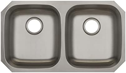 PROFLO PFUC206A6 Plomosa 32-5/16" Undermount Double Basin Stainless Steel Kitchen Sink - Stainless Steel