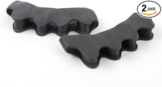Toe Separators for Functional Fitness Athletes - Toe Straighteners for Foot Pain Relief and Plantar Fasciitis - Fix Feet - Fix Toes - Fix Bunions - Toe Spacers for Crossfit Dark Black-A
