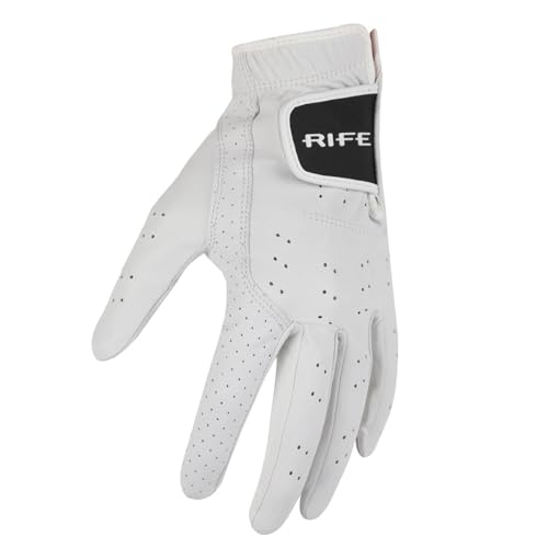 Guante de golf Rife RX evita ampollas con su cuero Cabretta duradero
