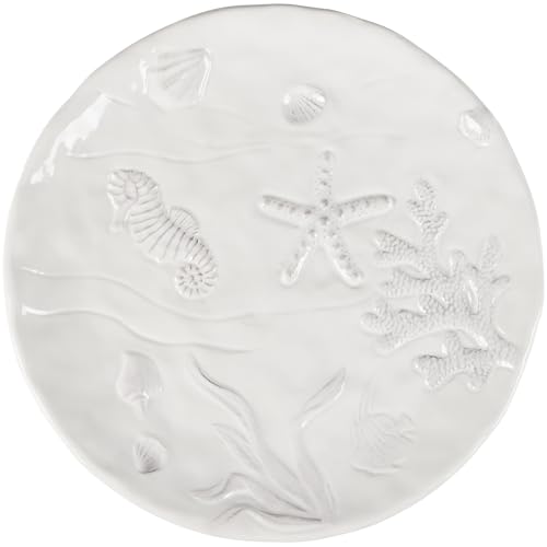 Primitives-by-Kathy-Embossed-Beach-Dinner-Plate Primitives by Kathy Embossed Beach Dinner Plate