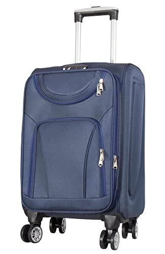 Warenhandel König Weichgepäck-Trolley »Maribor«, 4 Rollen, aufrecht rollbar Farbe Blau Gr. M Cover