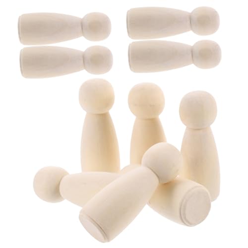 Poupées bois à peindre : figurines non finies BESPORTBLE pour loisir créatif et DIY